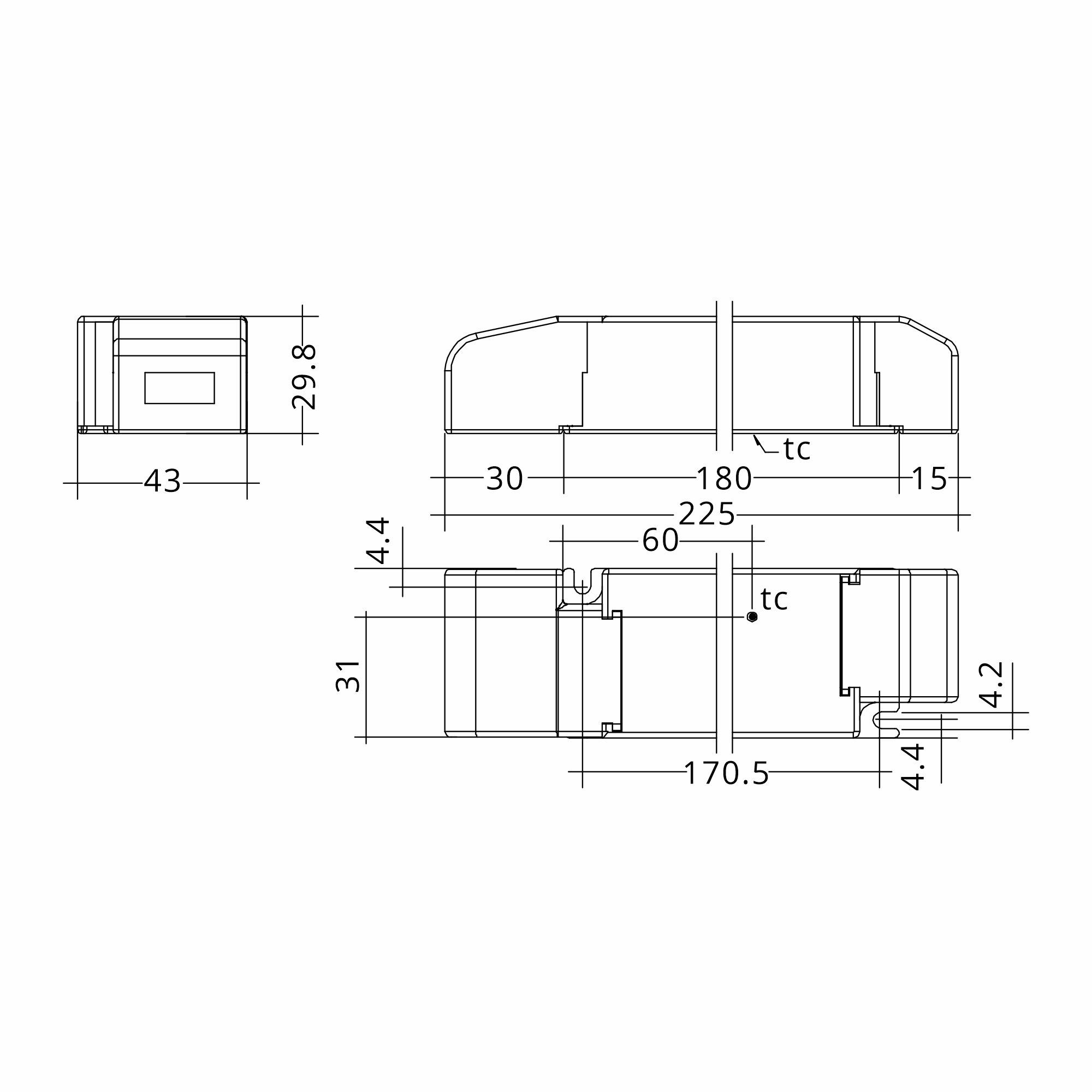 60W 24V SC SNC2 ESSENCE Constant Voltage LED Driver 87501051  Tridonic LC